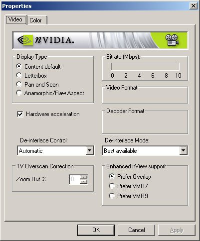 NVIDIA PureVideo Decoder screenshot