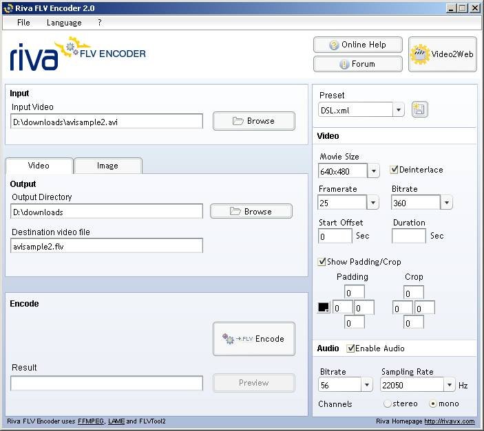 riva flv converter