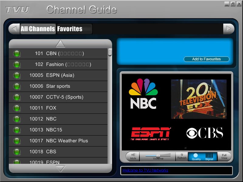 VUPlayer - программа для просмотра Интернет-телевидения. TVUPlayer