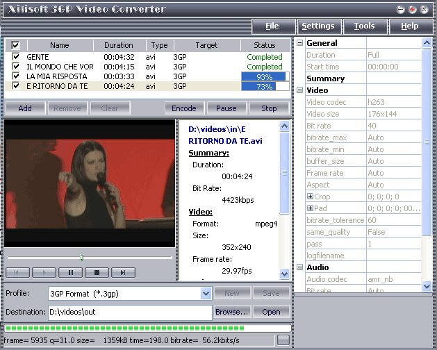 xilisoft 3gp video converter 732