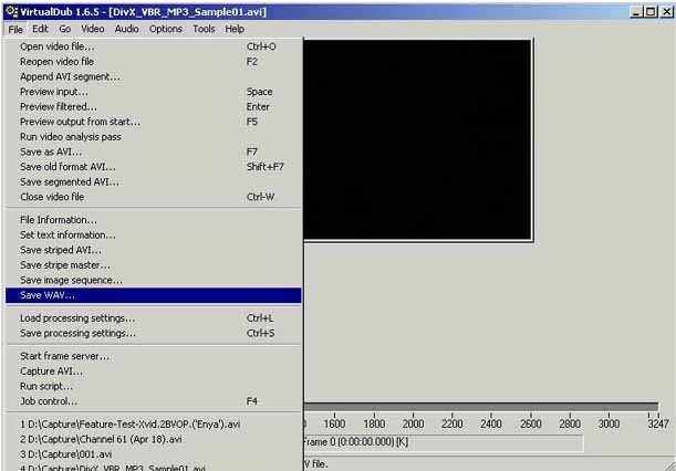 how to open avi files in virtualdub