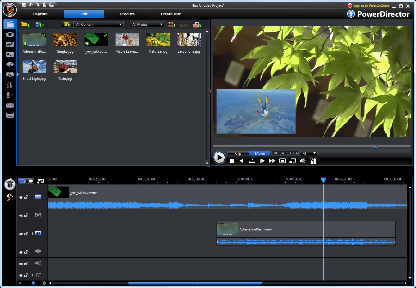 powerdirector editing software