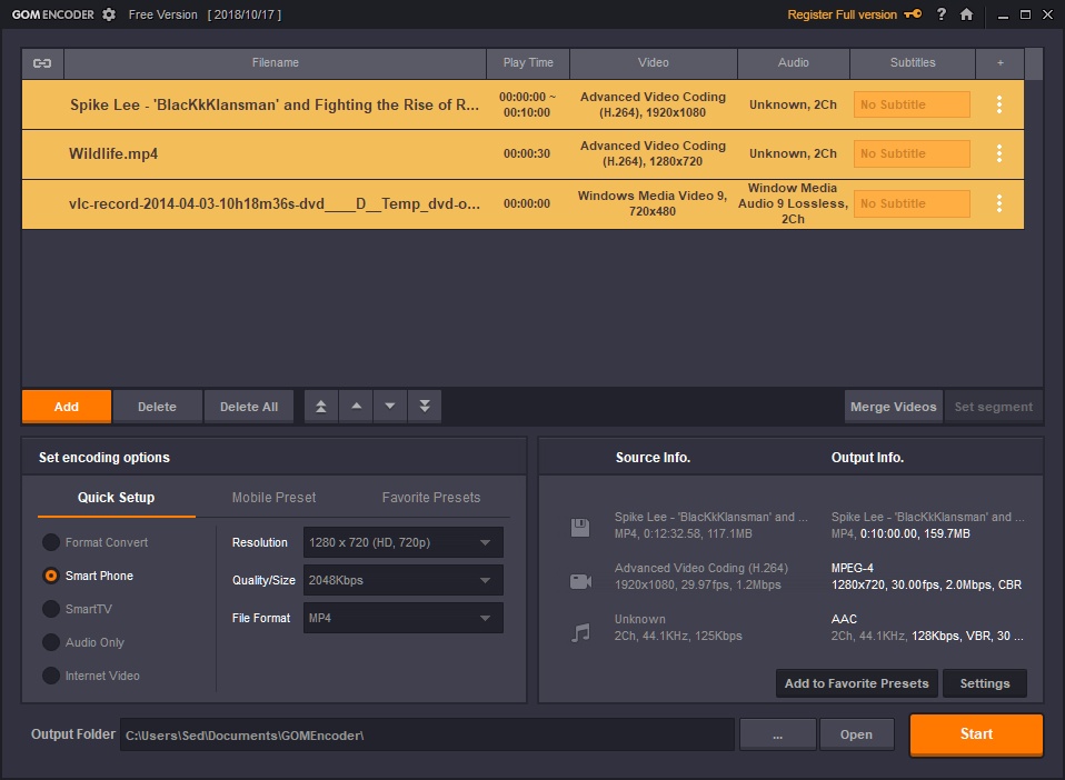 GOM Encoder 2.0.1.9 Free Download - VideoHelp