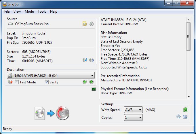 image burn software