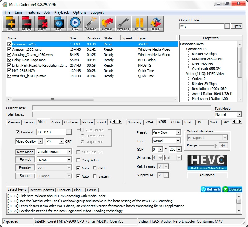 mediacoder x64 output folder