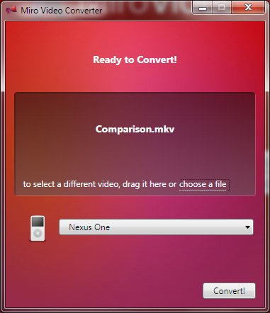 Convert videos and other media files to popular video formats