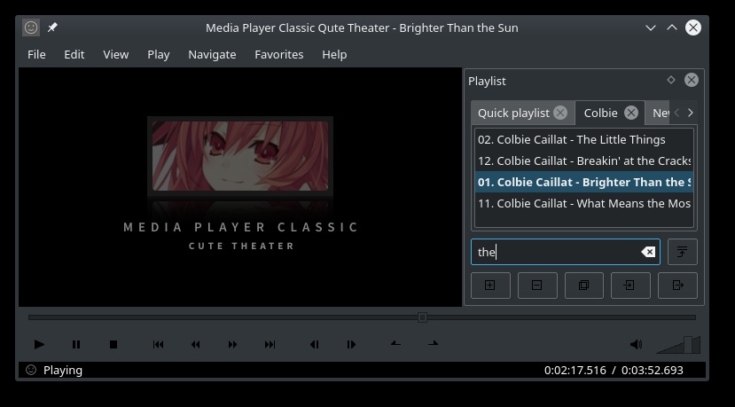 Windows media player classic home cinema skin