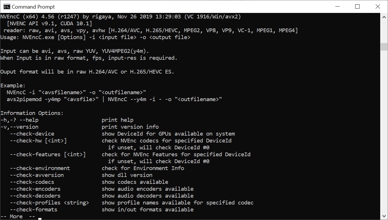 nvidia hevc codec