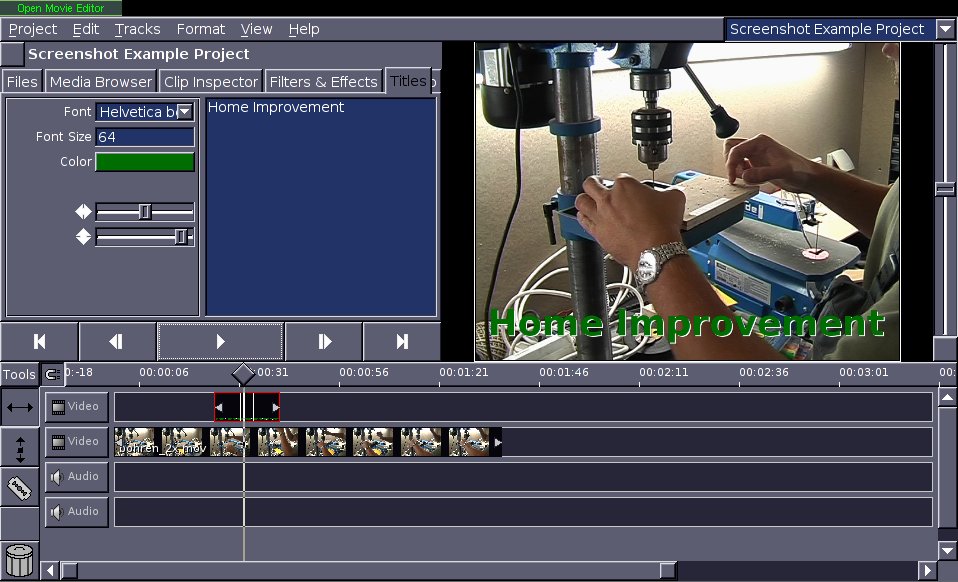 Open Movie  Editor  0 0 20090105 Free  Download VideoHelp