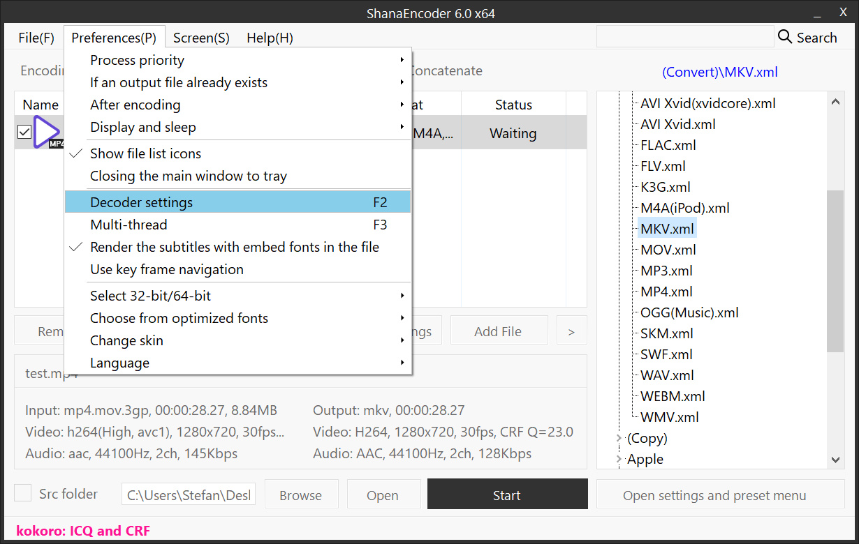 ShanaEncoder screenshot ShanaEncoder screenshot