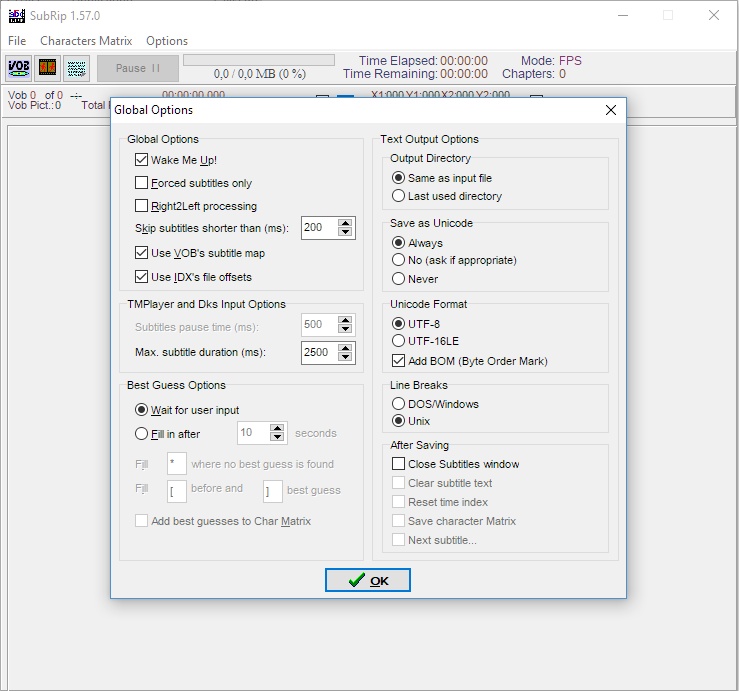 sub2srt windows