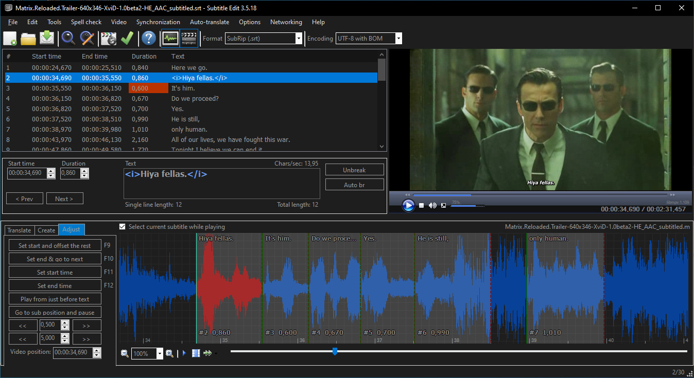 Subtitle Edit Old Versions Downloads - VideoHelp