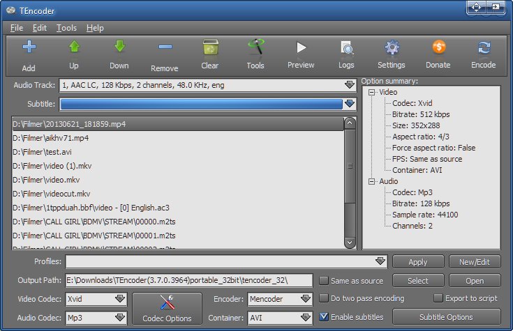 TEncoder 4.5.10 Free Download - VideoHelp