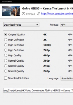 Vídeo do  para MP4 4K: Como Baixar Vídeos do  em 4K