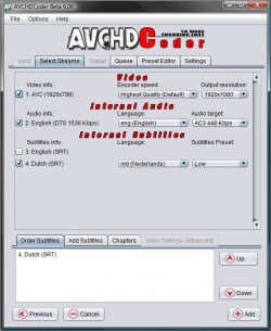 AVCHDCoder screenshot