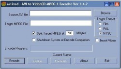 AVI2VCD screenshot