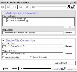 Mobile 3GP converter screenshot