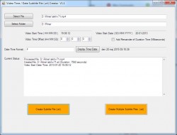 TimeDateSRTCreator screenshot