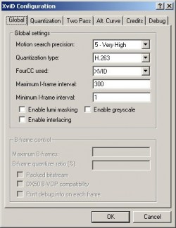 XviD Codec screenshot