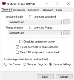 youtube-dl-gui screenshot 2