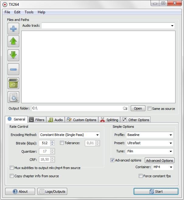 TX264 screenshot