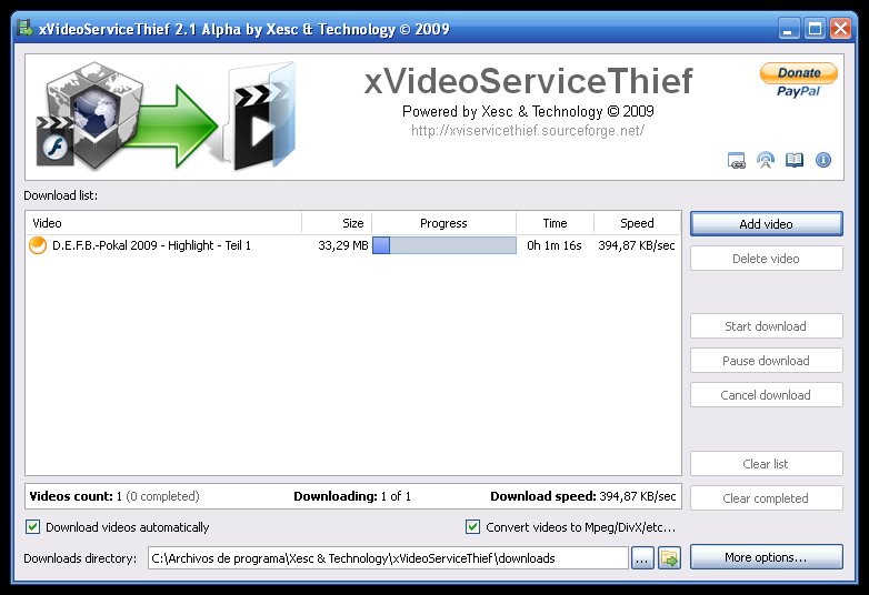 xVideoServiceThief 2.5.2 Free Download - VideoHelp